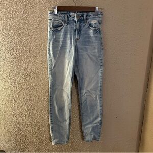 Old Navy Power Straight Leg High Rise Jeans Secret Slim Pockets Size 0